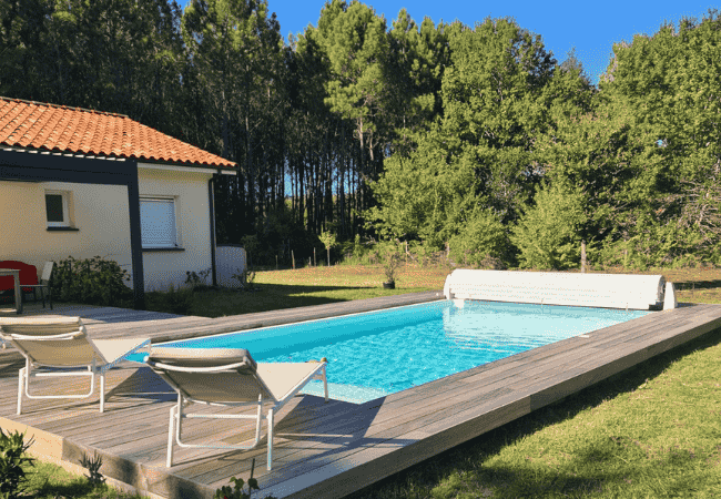 aménagement extérieur avec piscine réalisé par Duportets Damien